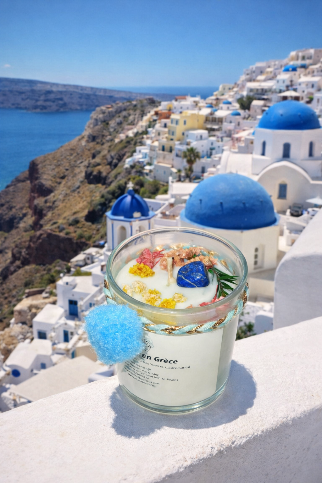 Bougie tendresse en Grèce