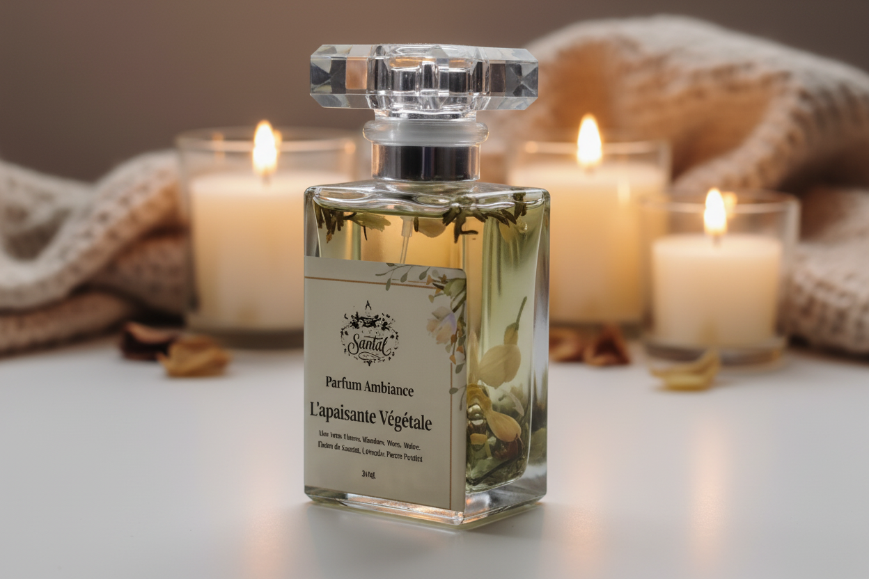 Parfum L'apaisante Végétale droit et tourné