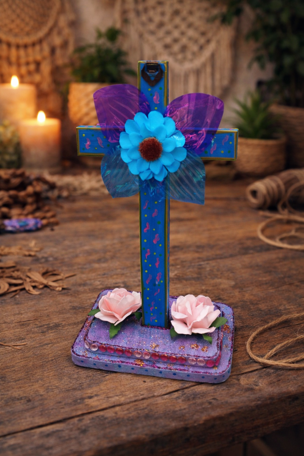 Crucifix sur pied