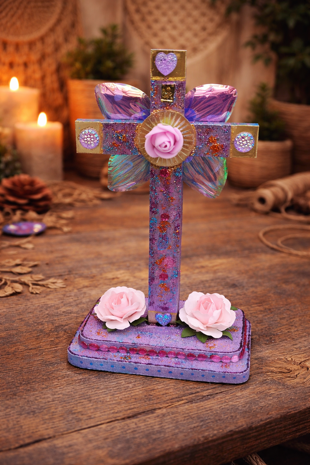 Crucifix sur pied