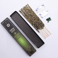 Encens herbe et cristaux de Jade vert